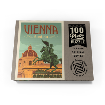 Austria: Vienna, Vintage Poster 100 Jigsaw Puzzle box view3