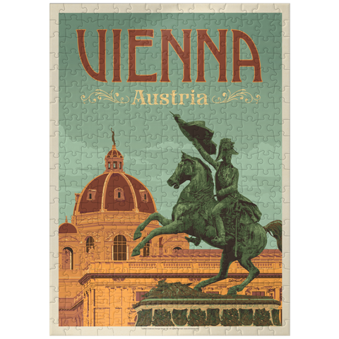 puzzleplate Austria: Vienna, Vintage Poster 300 Jigsaw Puzzle