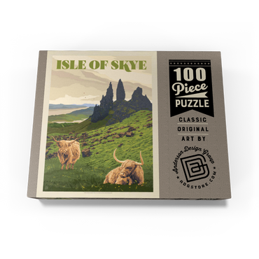 Scotland: Isle Of Skye, Vintage Poster 100 Jigsaw Puzzle box view3