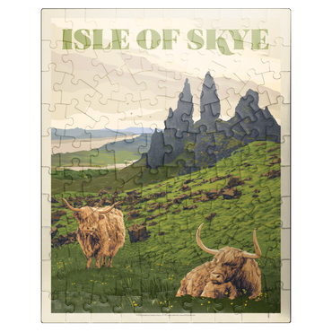 puzzleplate Scotland: Isle Of Skye, Vintage Poster 100 Jigsaw Puzzle