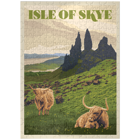 puzzleplate Scotland: Isle Of Skye, Vintage Poster 300 Jigsaw Puzzle