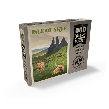 Scotland: Isle Of Skye, Vintage Poster 500 Jigsaw Puzzle box view2