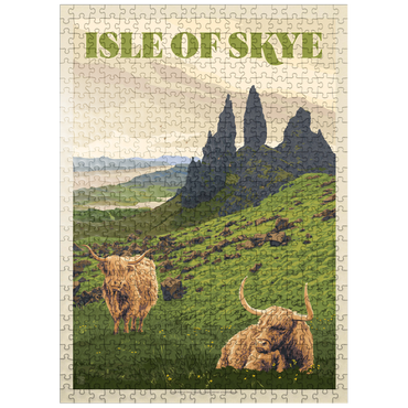 puzzleplate Scotland: Isle Of Skye, Vintage Poster 500 Jigsaw Puzzle