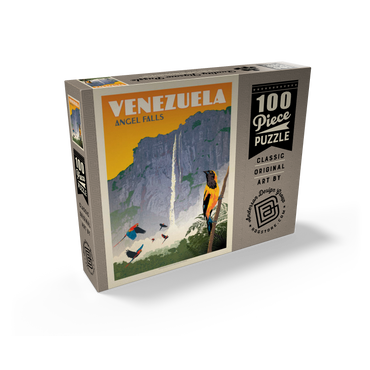 Venezuela: Angel Falls, Vintage Poster 100 Jigsaw Puzzle box view2