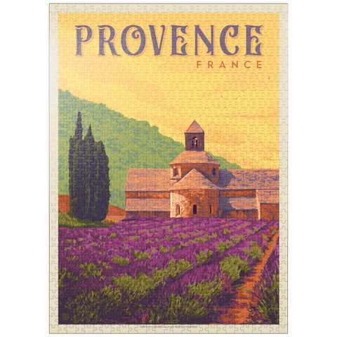 puzzleplate France: Provence, Vintage Poster 1000 Jigsaw Puzzle