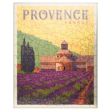 puzzleplate France: Provence, Vintage Poster 100 Jigsaw Puzzle