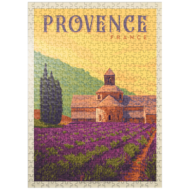 puzzleplate France: Provence, Vintage Poster 500 Jigsaw Puzzle