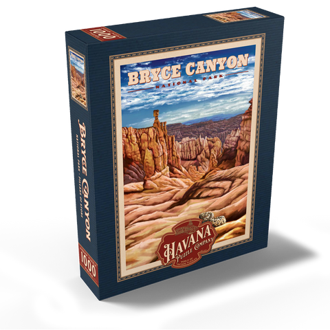 Bryce Canyon National Park - Pillars of Stone, Vintage Travel Poster 1000 Jigsaw Puzzle box view1