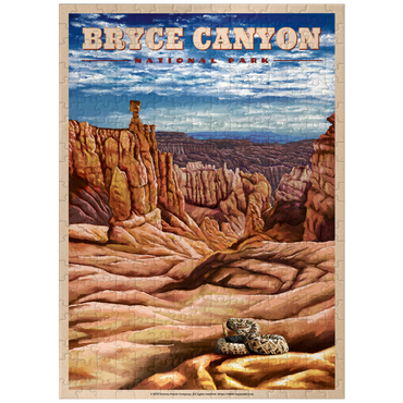 puzzleplate Bryce Canyon National Park - Pillars of Stone, Vintage Travel Poster 300 Jigsaw Puzzle