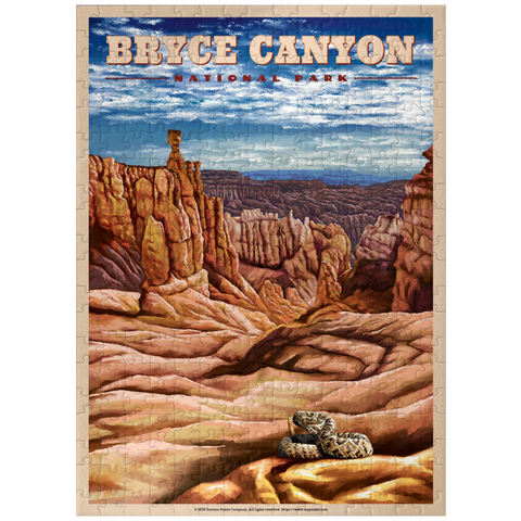 puzzleplate Bryce Canyon National Park - Pillars of Stone, Vintage Travel Poster 300 Jigsaw Puzzle
