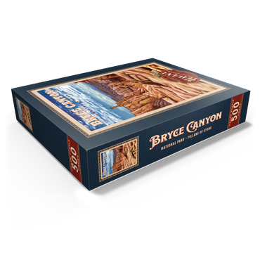 Bryce Canyon National Park - Pillars of Stone, Vintage Travel Poster 500 Jigsaw Puzzle box view1