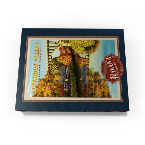 Cuyahoga Valley - Train Journey through Autumn, Vintage Travel Poster 500 Jigsaw Puzzle box view1