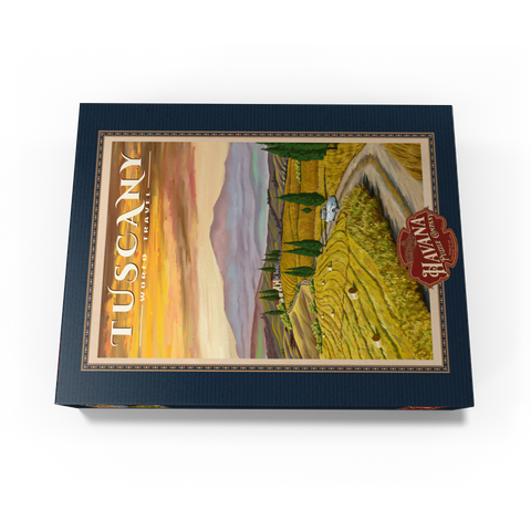 Tuscany - Val d'Orcia, Vintage Travel Poster 300 Jigsaw Puzzle box view3