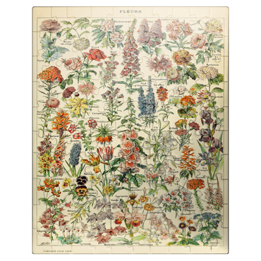 puzzleplate Fleurs - Flowers For All, Vintage Art Poster, Adolphe Millot 100 Jigsaw Puzzle