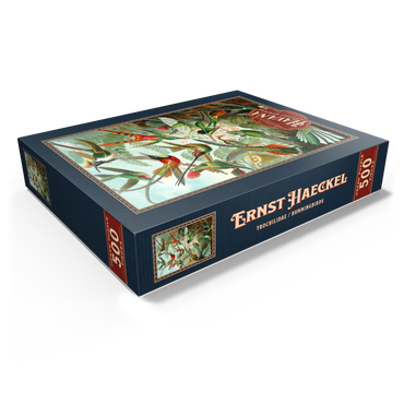 Hummingbirds and Trochilidae (Hummingbirds), Vintage Art Poster, Ernst Haeckel 500 Jigsaw Puzzle box view1