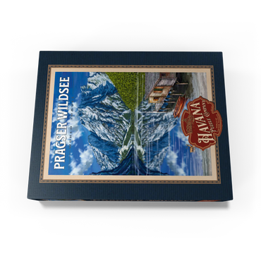 Pragser Wildsee - Mountain Reflections, Vintage Travel Poster 100 Jigsaw Puzzle box view1