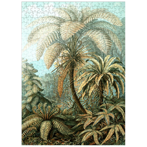 puzzleplate Fern (Filicinae) - Art Forms in Nature, Vintage Art Poster, Ernst Haeckel 500 Jigsaw Puzzle