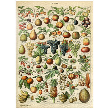 puzzleplate Fructus - Fruits For All, Vintage Art Poster, Adolphe Millot 1000 Jigsaw Puzzle
