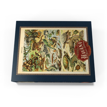 Reptiles For All, Vintage Art Poster, Adolphe Millot 1000 Jigsaw Puzzle box view1