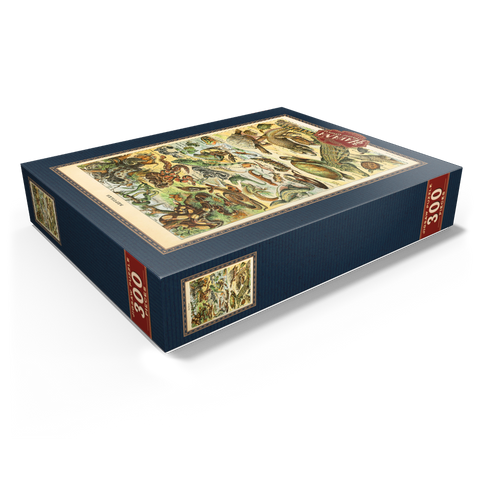 Reptiles For All, Vintage Art Poster, Adolphe Millot 300 Jigsaw Puzzle box view1
