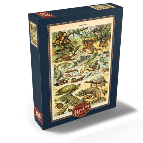 Reptiles For All, Vintage Art Poster, Adolphe Millot 300 Jigsaw Puzzle box view2