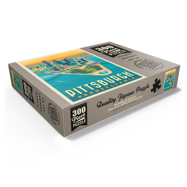 Pittsburgh, PA: Bird's Eye View, Vintage Poster 300 Jigsaw Puzzle box view1