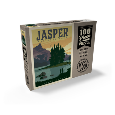 Canada: Jasper National Park, Vintage Poster 100 Jigsaw Puzzle box view2