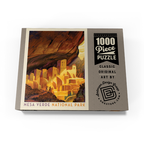 Mesa Verde National Park: Golden Moment, Vintage Poster 1000 Jigsaw Puzzle box view3