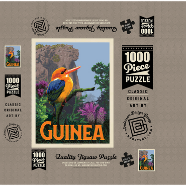 Guinea: A multi-faceted jewel of West Africa, Vintage Poster 1000 Jigsaw Puzzle box 3D Modell