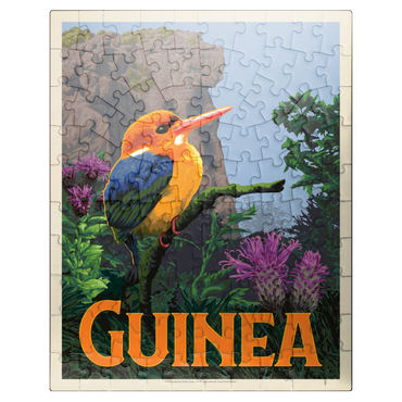 puzzleplate Guinea: A multi-faceted jewel of West Africa, Vintage Poster 100 Jigsaw Puzzle
