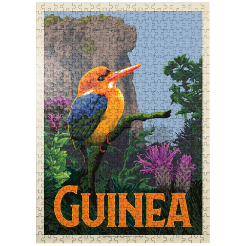 puzzleplate Guinea: A multi-faceted jewel of West Africa, Vintage Poster 500 Jigsaw Puzzle