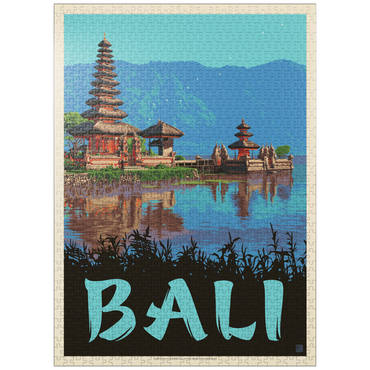 puzzleplate Bali: A Atunning Tropical Paradise, Vintage Poster 1000 Jigsaw Puzzle