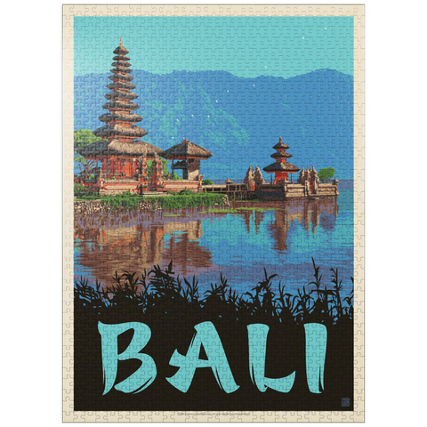 puzzleplate Bali: A Atunning Tropical Paradise, Vintage Poster 1000 Jigsaw Puzzle