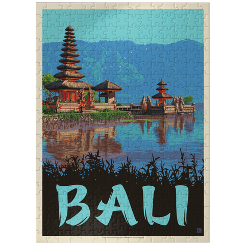puzzleplate Bali: A Atunning Tropical Paradise, Vintage Poster 300 Jigsaw Puzzle
