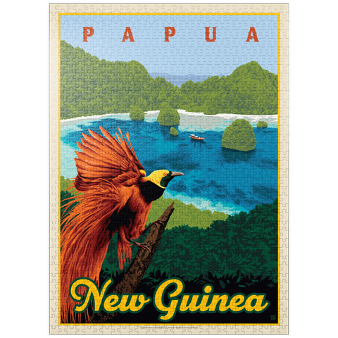 puzzleplate Papua New Guinea: A Paradise Of Biodiversity, Vintage Poster 1000 Jigsaw Puzzle