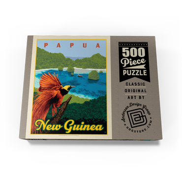 Papua New Guinea: A Paradise Of Biodiversity, Vintage Poster 500 Jigsaw Puzzle box view3