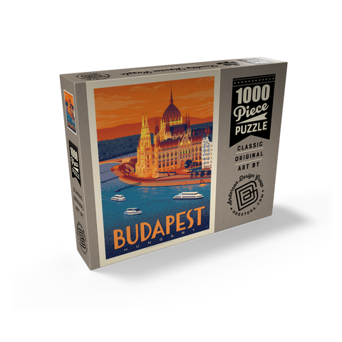 Hungary: Budapest, Vintage Poster 1000 Jigsaw Puzzle box view2