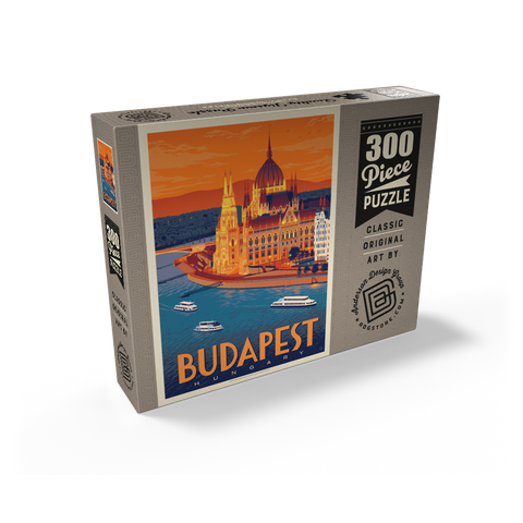 Hungary: Budapest, Vintage Poster 300 Jigsaw Puzzle box view2