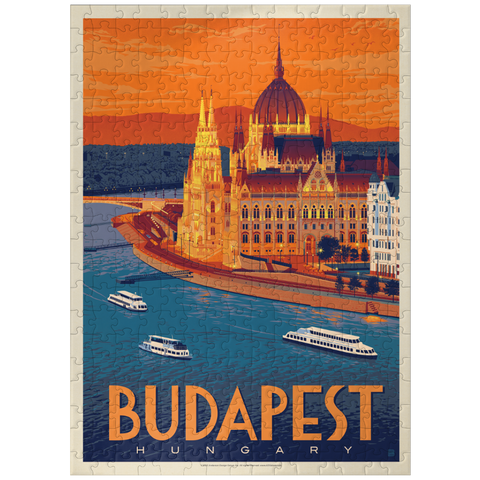 puzzleplate Hungary: Budapest, Vintage Poster 300 Jigsaw Puzzle