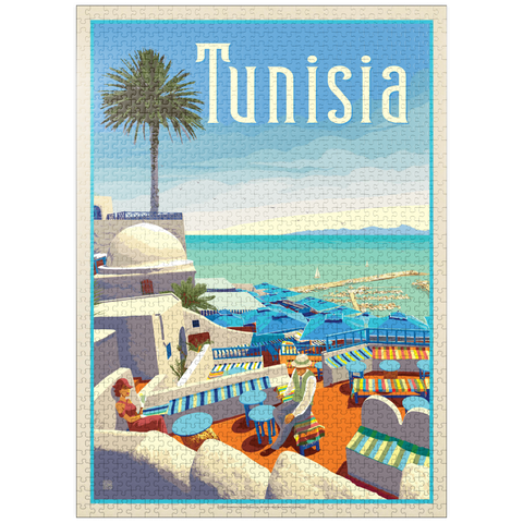 puzzleplate Tunisia: A Journey Through History And Beauty, Vintage Poster 1000 Jigsaw Puzzle