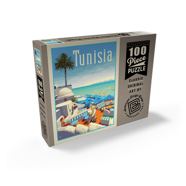 Tunisia: A Journey Through History And Beauty, Vintage Poster 100 Jigsaw Puzzle box view2