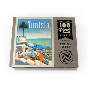 Tunisia: A Journey Through History And Beauty, Vintage Poster 100 Jigsaw Puzzle box view3