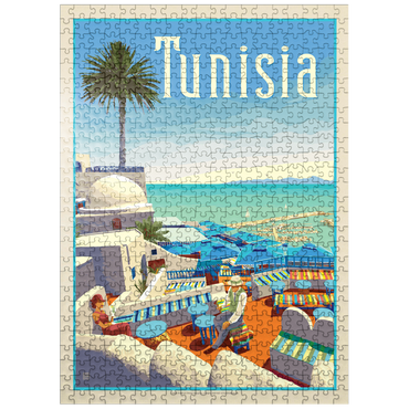puzzleplate Tunisia: A Journey Through History And Beauty, Vintage Poster 500 Jigsaw Puzzle