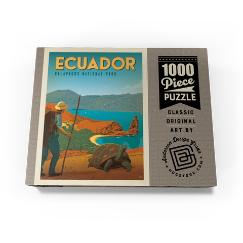 Ecuador: Galapagos National Park, Vintage Poster 1000 Jigsaw Puzzle box view3