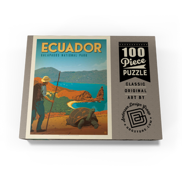 Ecuador: Galapagos National Park, Vintage Poster 100 Jigsaw Puzzle box view3