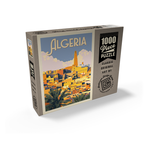 Algeria: Unforgettable North African Charm, Vintage Poster 1000 Jigsaw Puzzle box view2