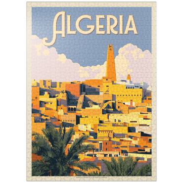 puzzleplate Algeria: Unforgettable North African Charm, Vintage Poster 1000 Jigsaw Puzzle