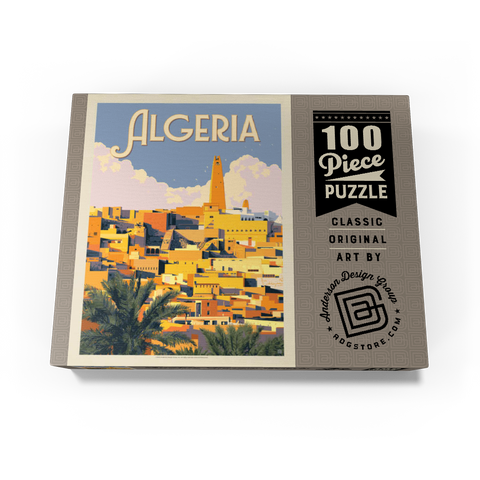 Algeria: Unforgettable North African Charm, Vintage Poster 100 Jigsaw Puzzle box view3