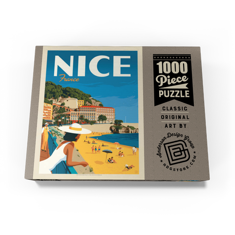 France: Nice, Vintage Poster 1000 Jigsaw Puzzle box view3
