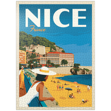 puzzleplate France: Nice, Vintage Poster 1000 Jigsaw Puzzle